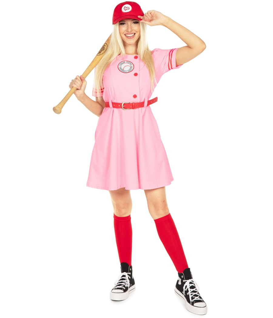 Tipsy Elves Halloween Women’s Baseball Player Costume Dress - Adult Halloween Sports Outfit for... | Amazon (US)