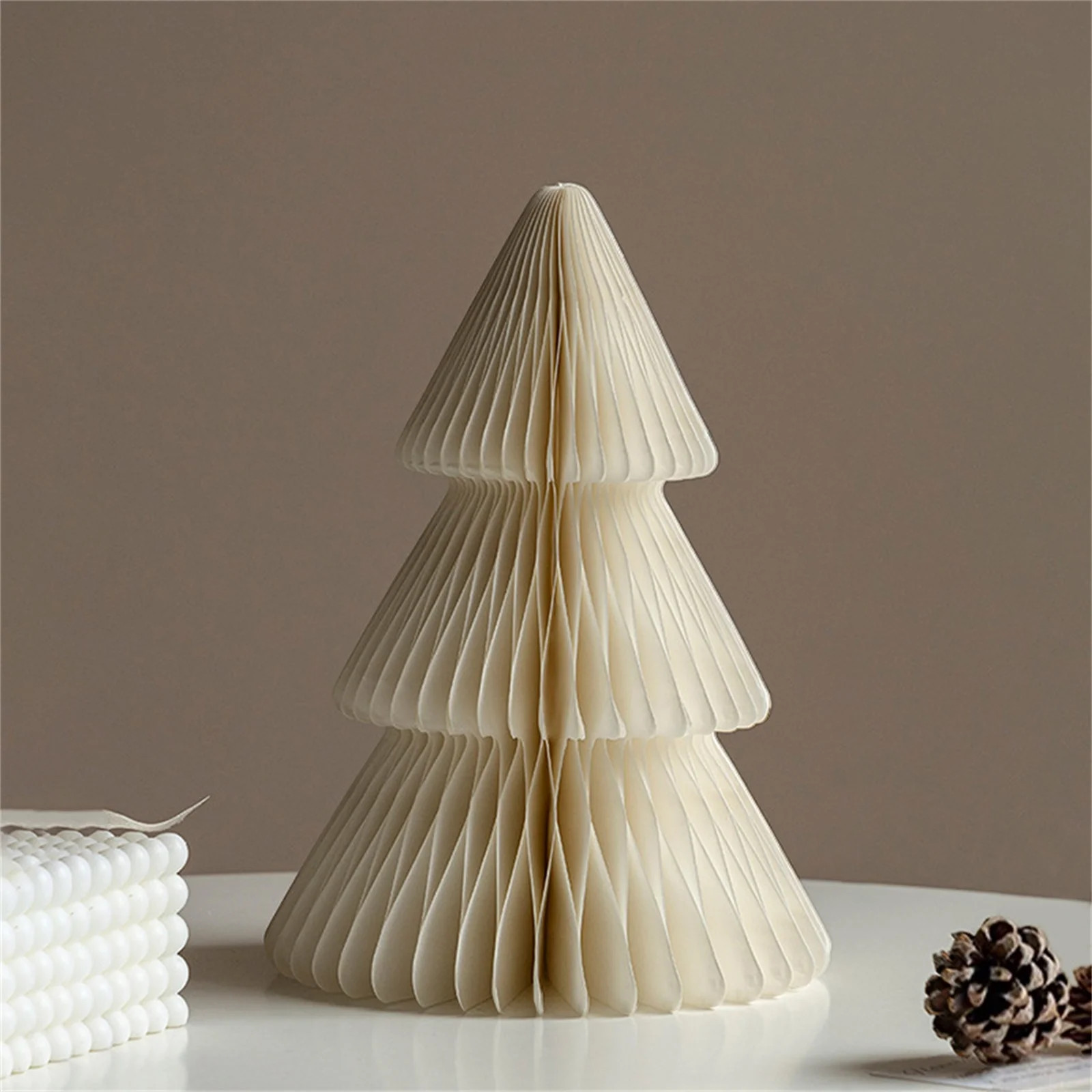 Foldable Paper Christmas Tree Decoration 3D Honeycomb Tabletop Ornament Reusable Holiday Party De... | Walmart (US)
