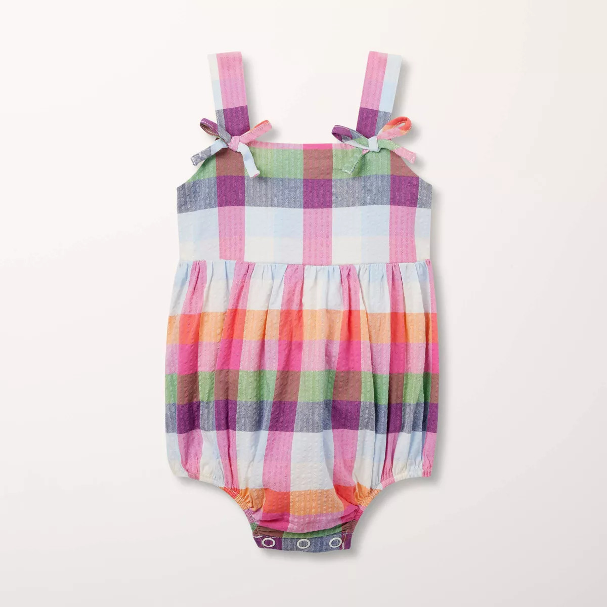 Baby Girls' Plaid Romper - kate spade new york x Target Red/Pink/Green/Blue | Target
