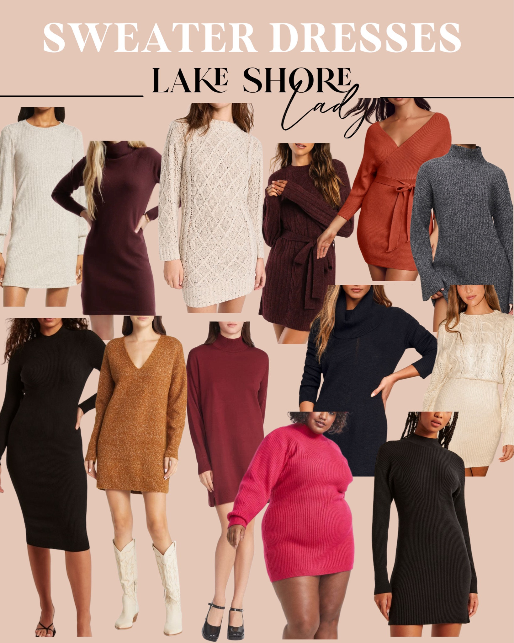 Sweater dresses I love this season! 

Dresses for fall - dresses for winter - sweater dresses - long sleeve dresses 

#LTKSeasonal #LTKstyletip #LTKHoliday