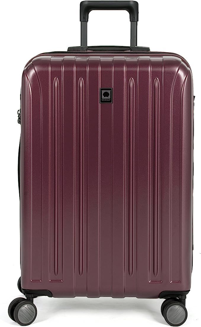 DELSEY Paris Titanium Hardside Expandable Luggage with Spinner Wheels, Purple, Checked-Medium 25 ... | Amazon (US)