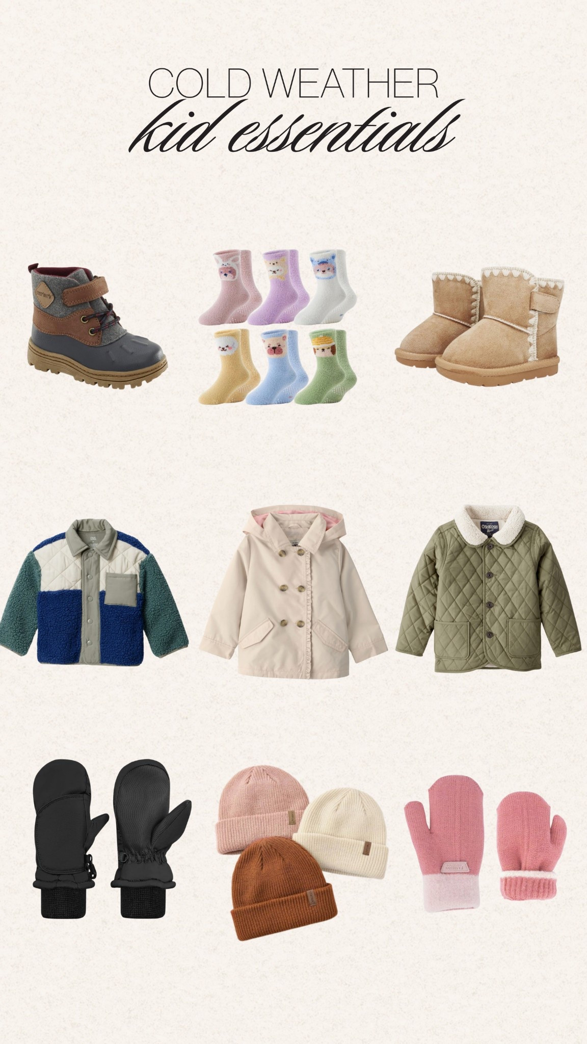 Kids winter essentials for cold weather days


#LTKBaby