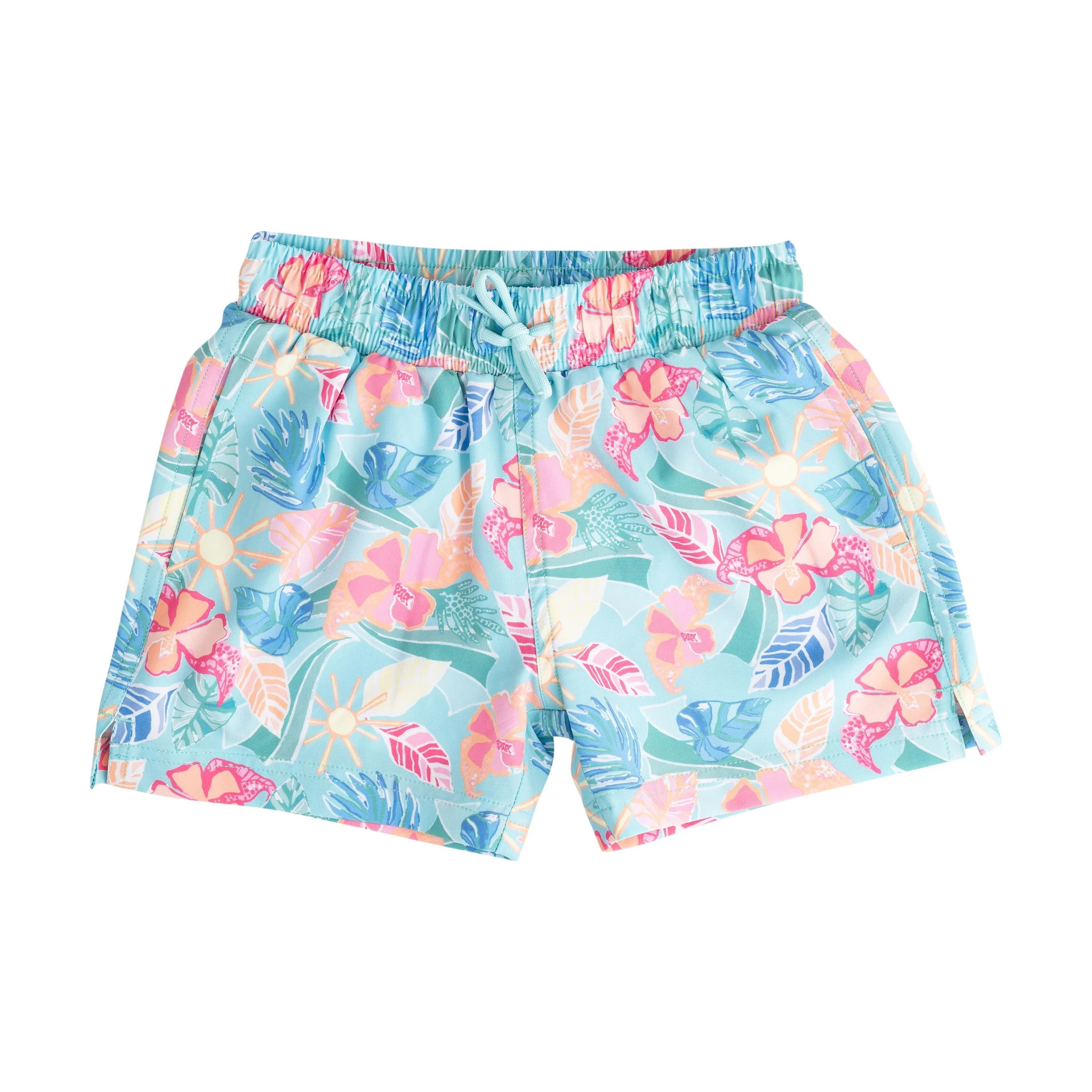Boys' Boogie Board Swim Trunks Tropical Floral Print | PRODOH