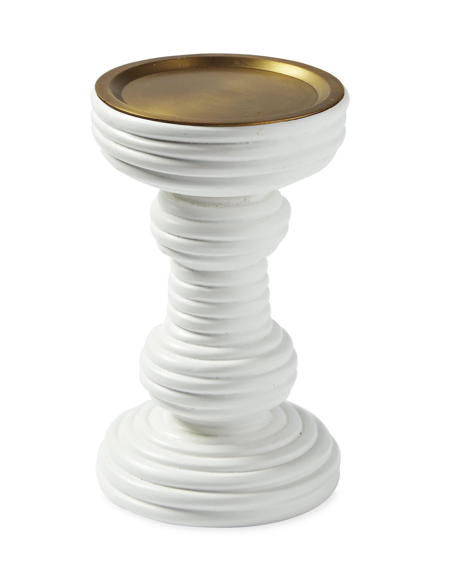Carmel Candlestick - White | Serena and Lily