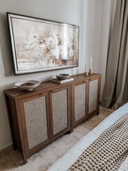 new amazon cabinet in my bedroom! I put two together. I didn’t have the space for a dresser so this is the perfect solution. It’s more narrow and still provides storage! It also helps jazz up this view with the tv - which felt so boring to me before  

#LTKsalealert #LTKhome