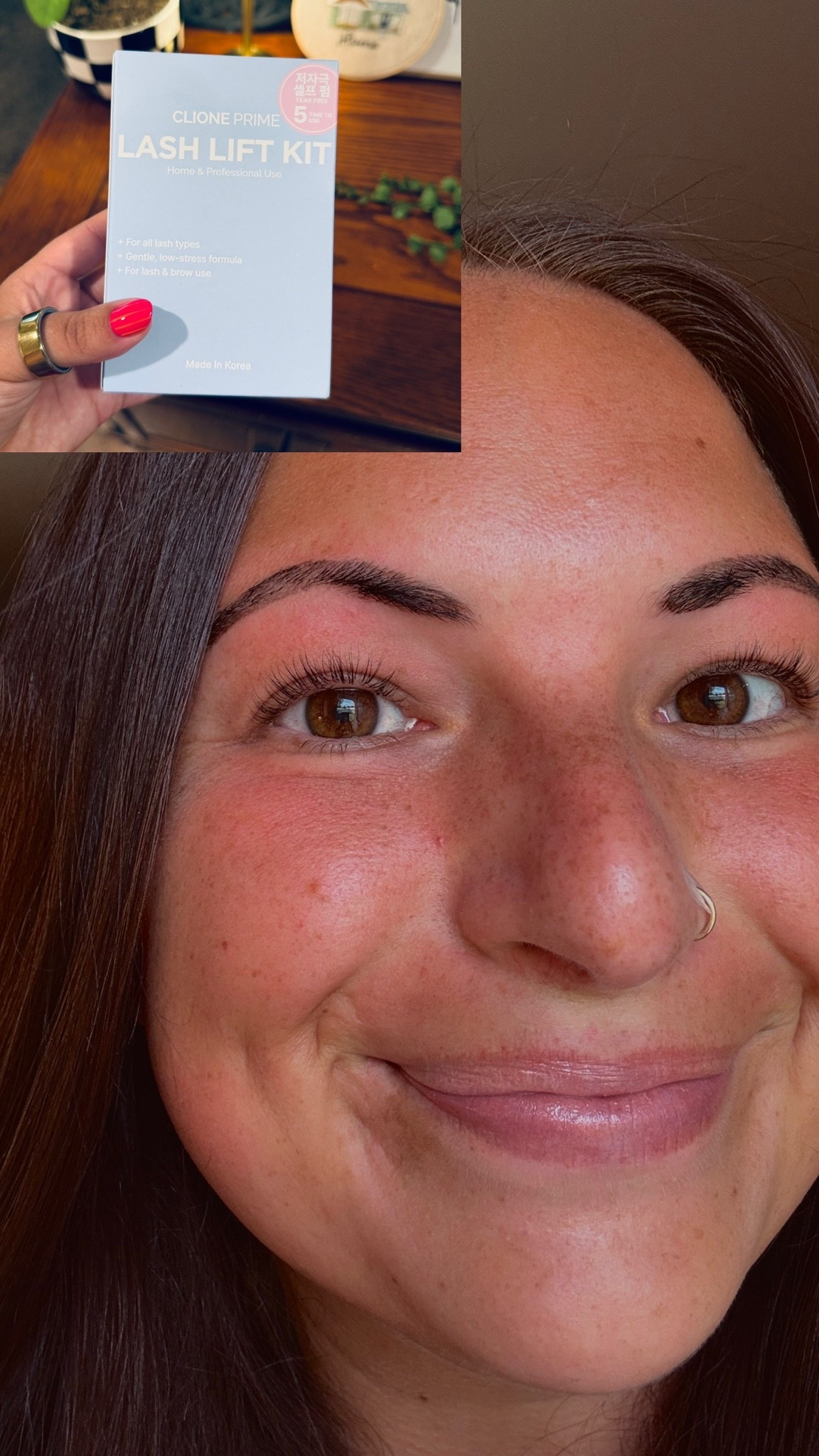 I tried out this DIY lash lift kit & was super pleased with the results! I also used beard dye to tint them. 

 