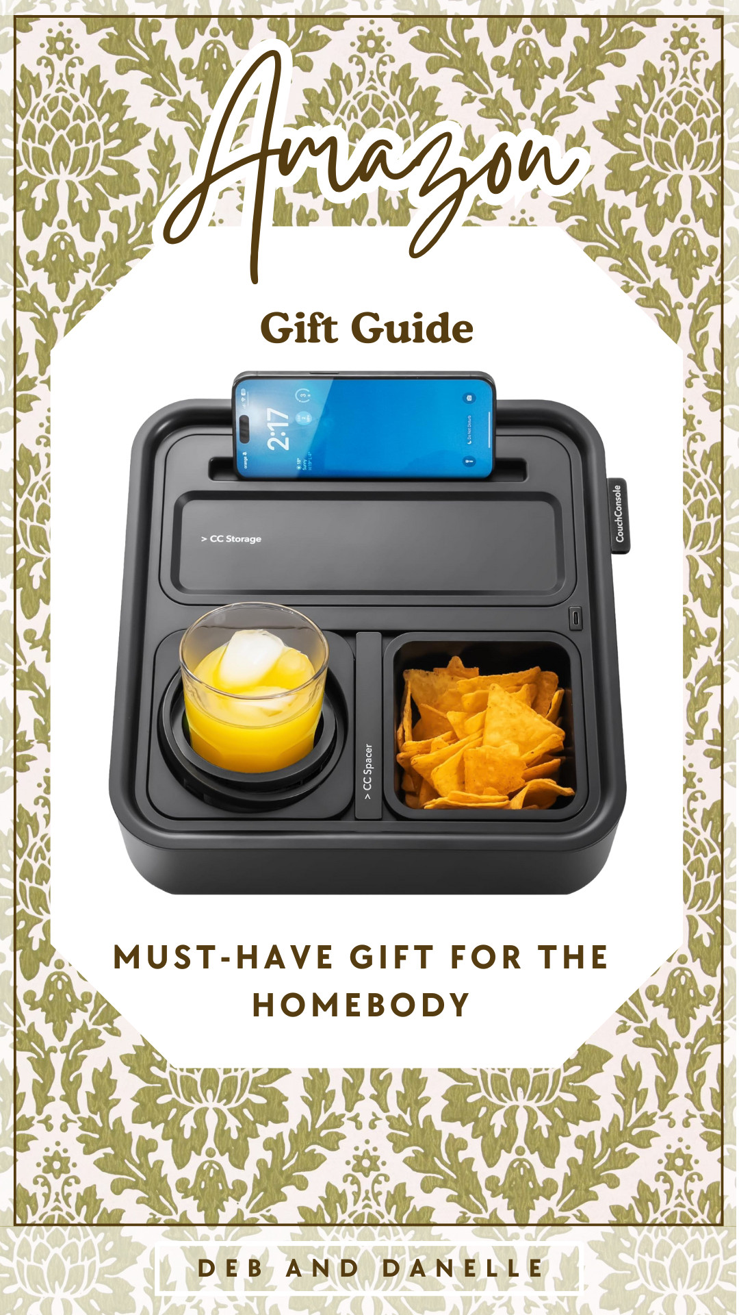 The ultimate gift for anyone who loves to relax at home! This stylish CouchConsole Tray is perfect for keeping drinks and snacks within reach while you binge-watch your favorite shows. 

 #LTKGiftGuide #LTKHome #LTKMens