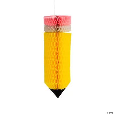 Pencil Hanging Honeycombs, Party, Party Decor, 1 Piece - Walmart.com | Walmart (US)