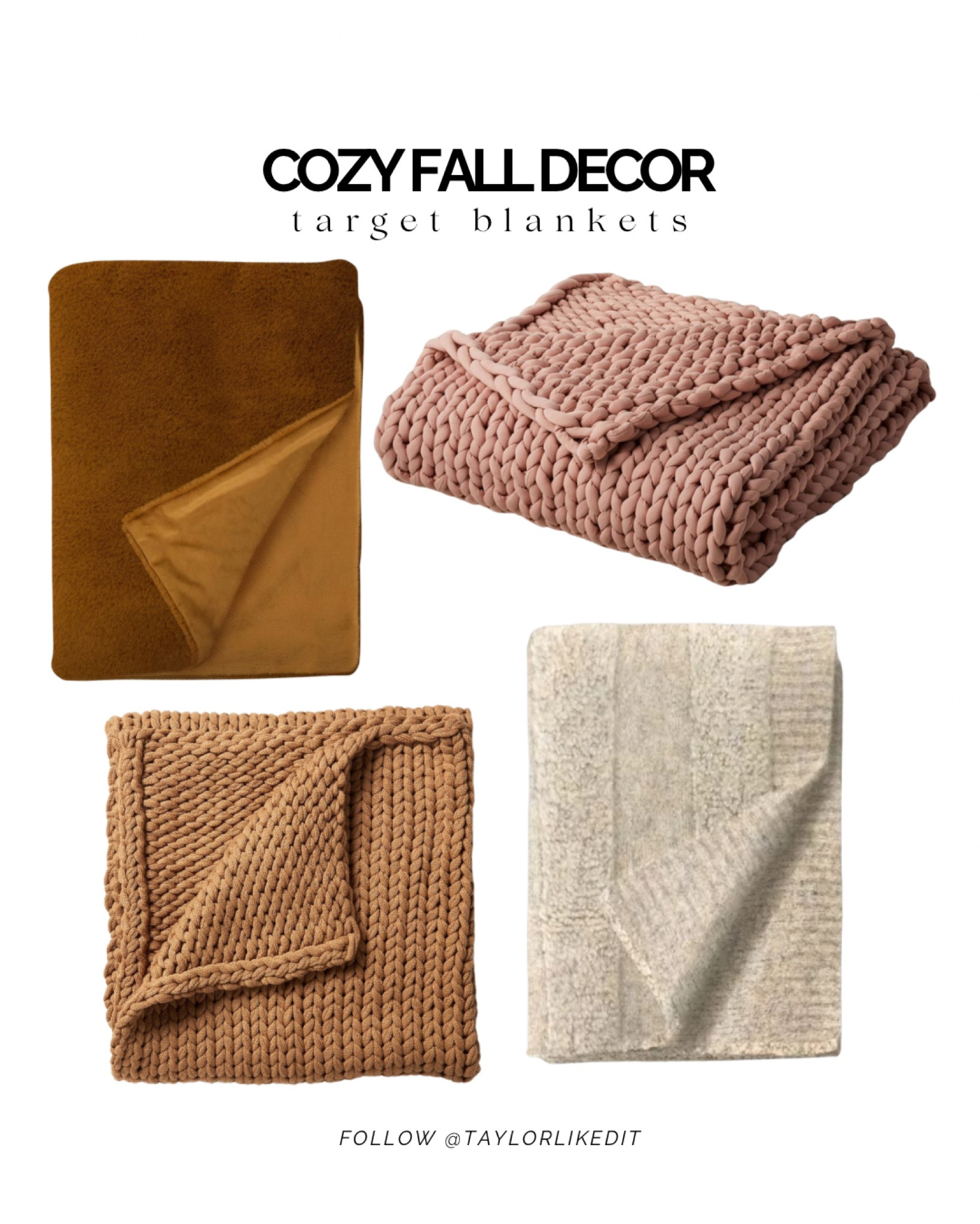 Snuggle season is here! 🍂 Cozy up with these soft, stylish Target blankets for the perfect fall night in. Shop my faves! 

#blankets #targethome #fallhome

#LTKFindsUnder50 #LTKHome #LTKSeasonal