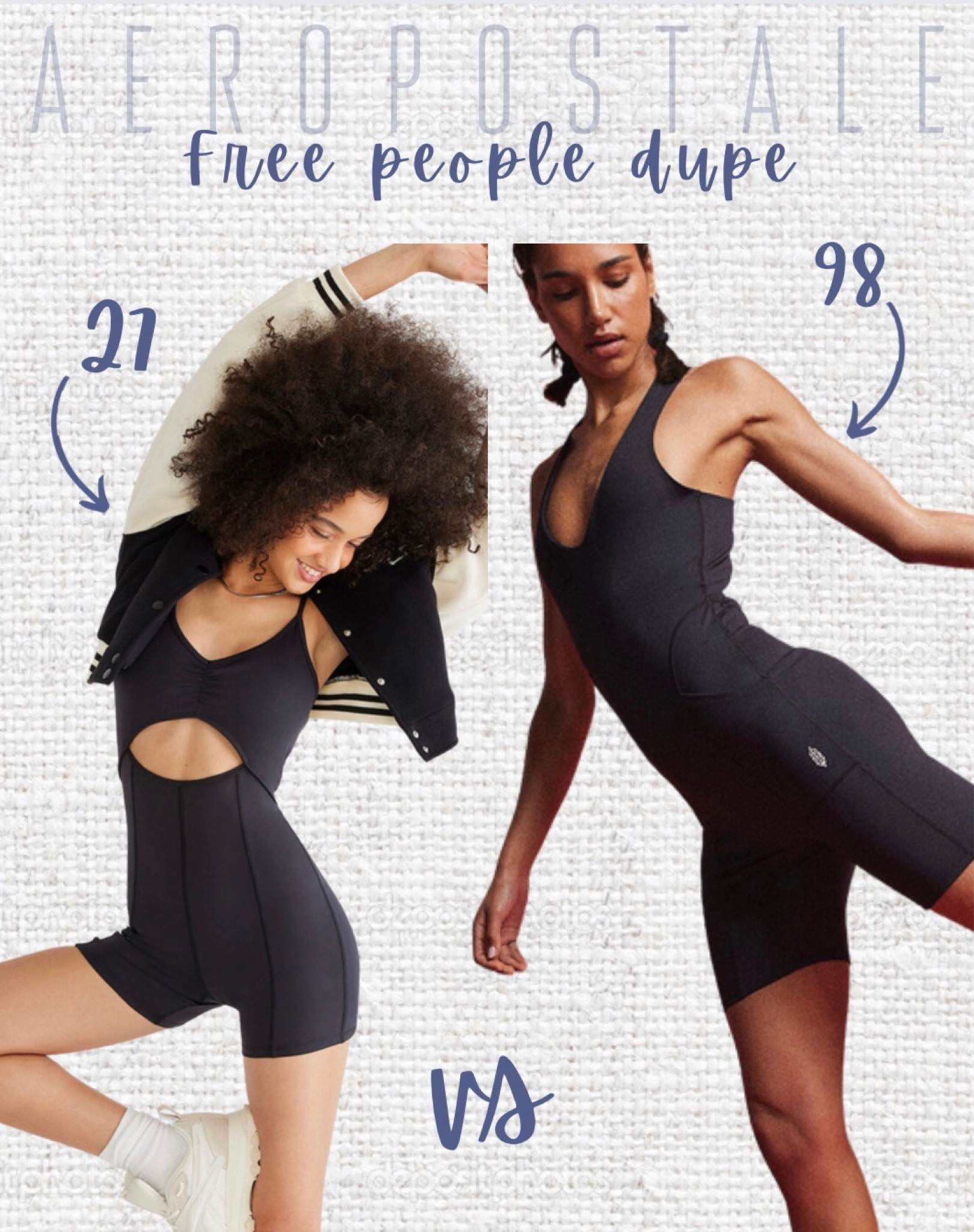 Aeropostale dupe for the Here On Out Shortsie🌻


Workout Onesie, Exercise Attire, Free People Dupe, Cute Workout Clothes, Athleisure Wear, Casual Outfit Inspiration

#LTKunder50 #LTKstyletip #LTKfit