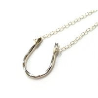 Large Horseshoe Necklace - Hammered in Sterling .925 Silver | Etsy (US)