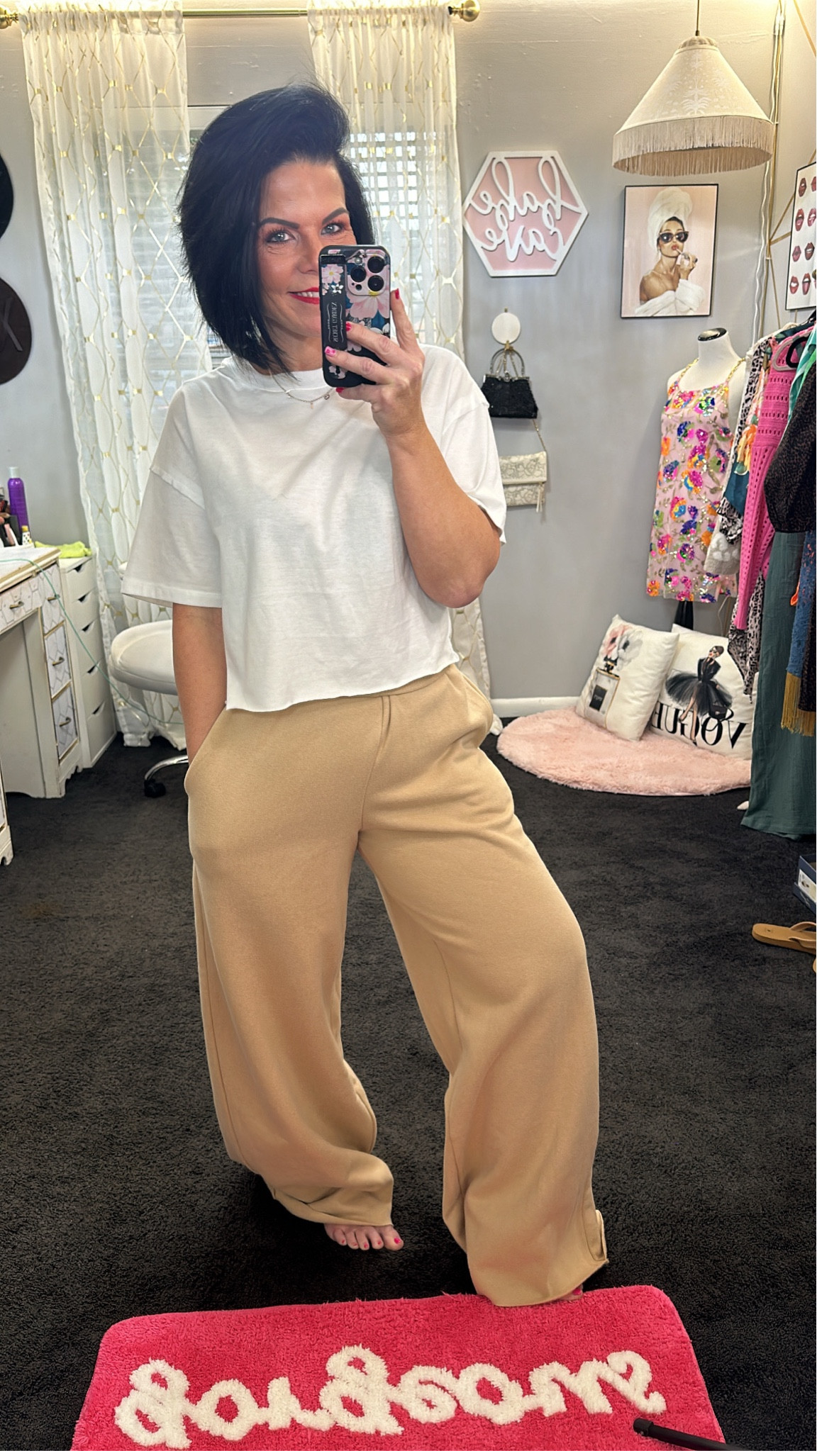 Travel outfit 
Target- wild & fable 
Top-Small TTS
Sweatpants - XS I sized down so I could roll the waistband to help with a more fitted look throughout the thighs 
I will cut the pants for a petite length 

#LTKfindsunder50 #LTKtravel