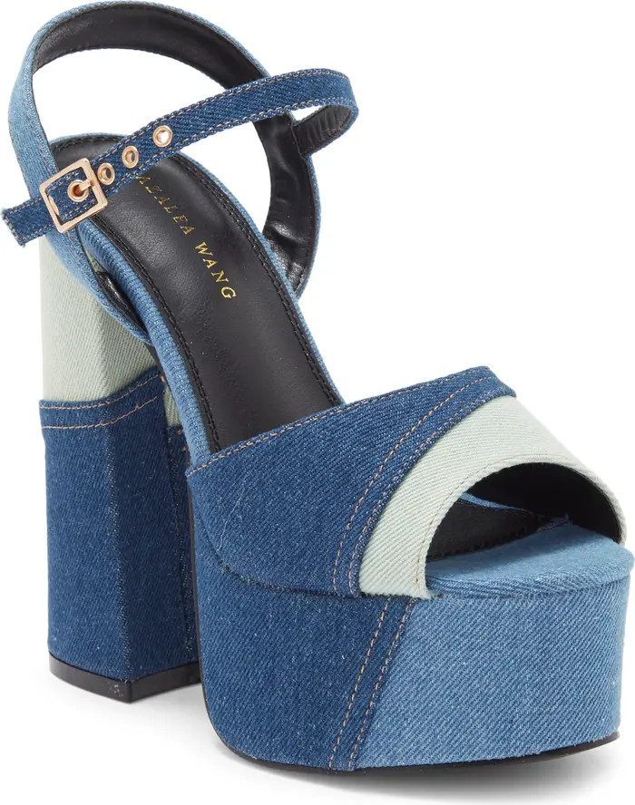Niesha Denim Platform Sandal (Women) | Nordstrom Rack