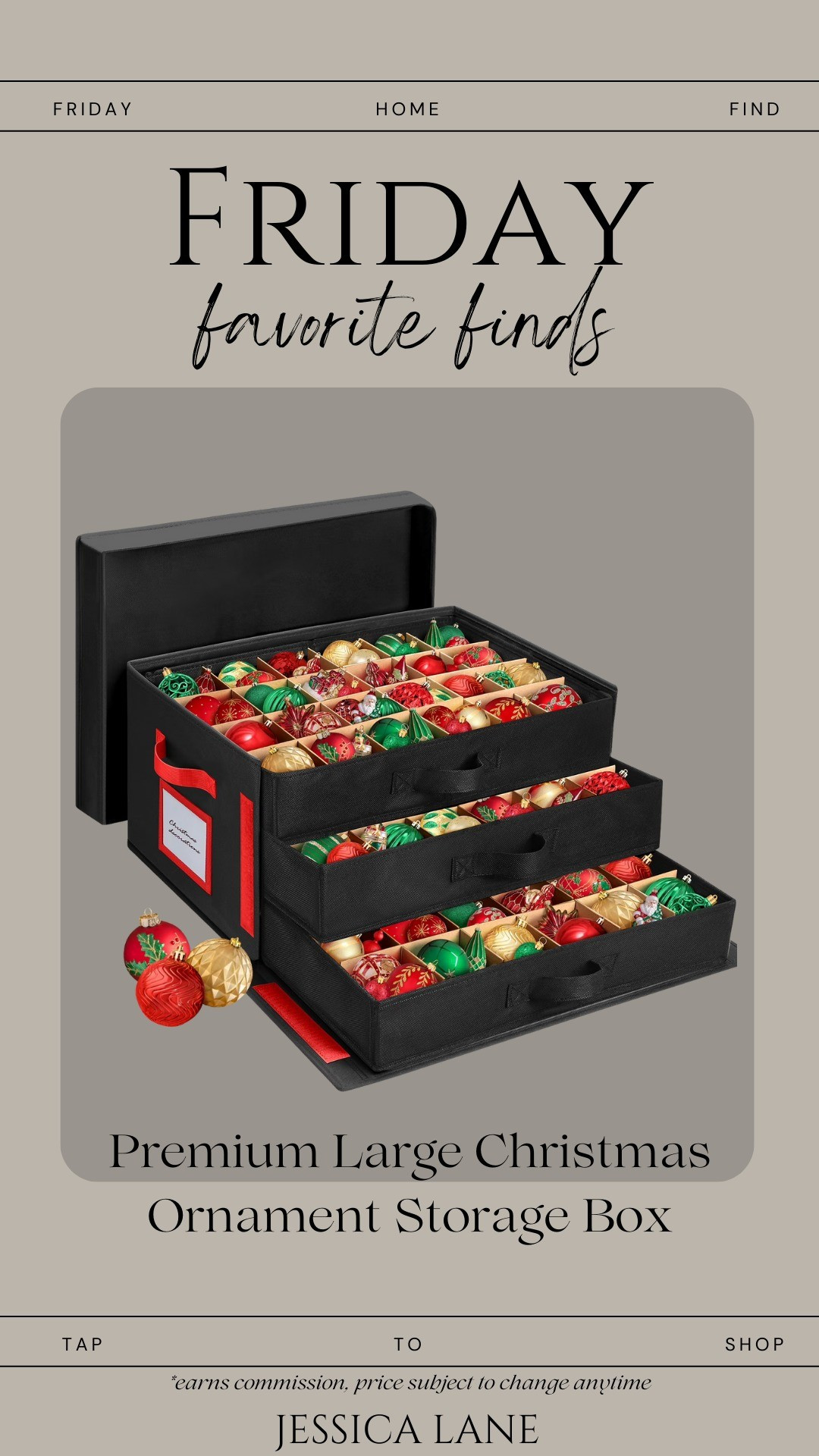 This ornament storage box keeps everything safe, sorted, and stress-free when packing up after the holidays. No more broken ornaments or digging through random bins next year.#WalmartHome #OrganizedLiving

#LTKGiftGuide #LTKSeasonal #LTKHome