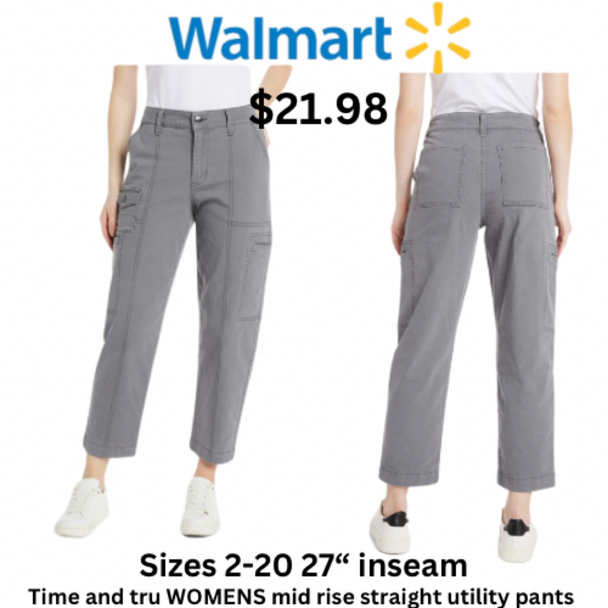 Love these Walmart pants that are only $21.98 and comes in sizes 2-20! 

#LTKStyleTip #LTKFindsUnder50 #LTKU