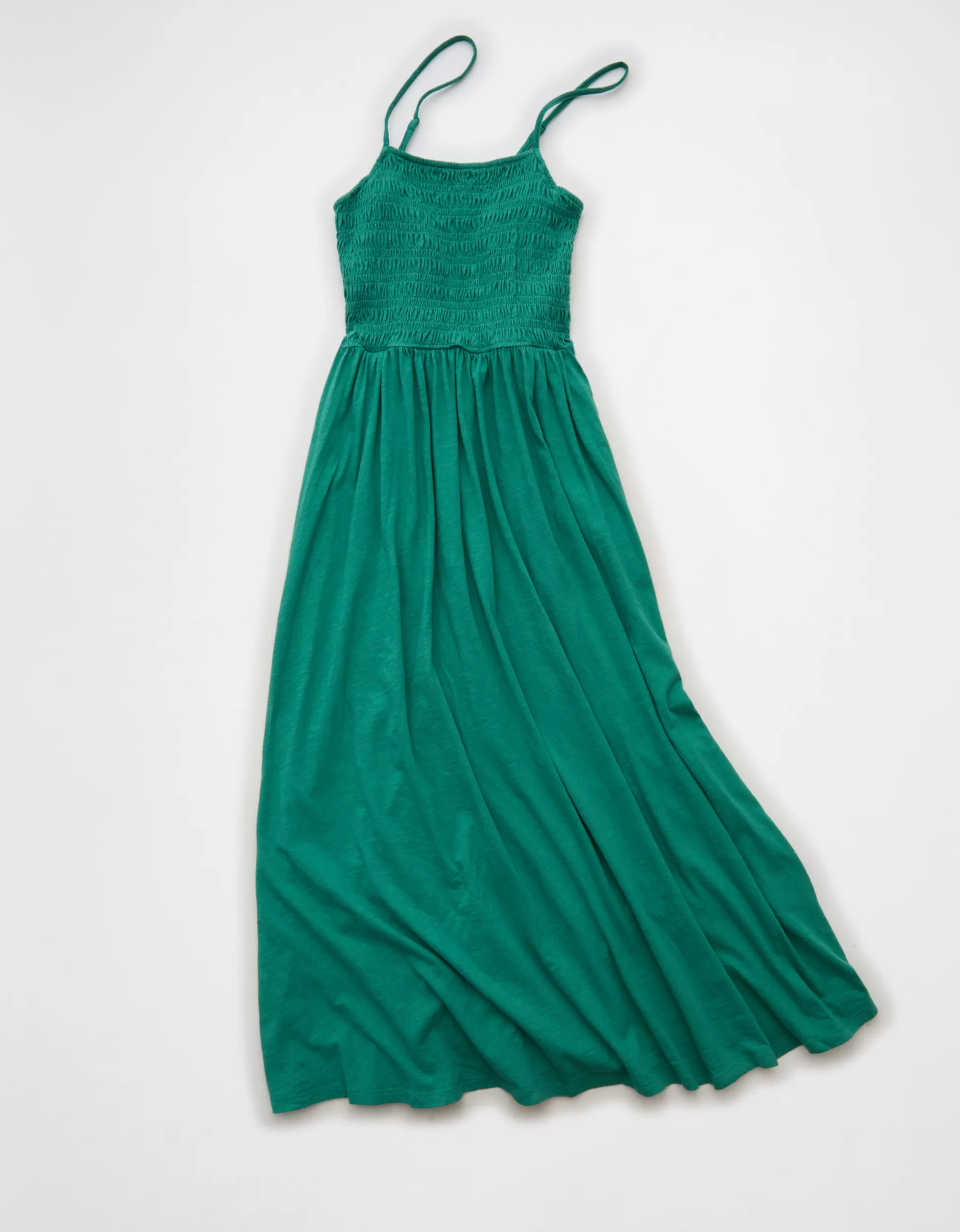 AE Sunchaser Smocked Knit Midi Dress | American Eagle Outfitters (US & CA)