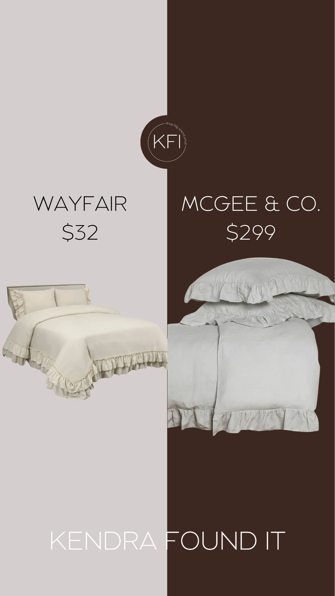 This Wayfair bedding set is hands-down the BEST McGee and Co dupe I’ve found! 😍✨ If you’ve been dreaming of the McGee & Co. ruffle linen duvet cover but don’t want to drop $$$, this ultra-soft pre-washed duvet cover set with handmade ruffle fringe gives you the same high-end designer look—for a fraction of the price.

The delicate ruffle trim, soft washed fabric, and effortless neutral tones make it perfect for a cozy, elevated bedroom aesthetic. Whether you love Studio McGee style, organic modern decor, or farmhouse-inspired bedding, this Wayfair bedding dupe checks all the boxes! Plus, it’s lightweight, breathable, and ultra-soft, making it great for year-round comfort.

I’m always on the hunt for affordable home decor dupes that give you that designer feel without the high price tag, and this one is seriously a STEAL. If you love Target home finds, McGee and Co dupes, Pottery Barn style, or Serena & Lily aesthetics, you NEED this in your cart!

This set is already trending and sells out fast—so don’t wait! Tap to shop and follow me for more budget-friendly home finds and high-end home decor dupes! 🛍✨ #McGeeAndCoDupe #McGeeAndCo #StudioMcGeeStyle 

 #LTKHome #LTKSaleAlert #LTKFindsUnder100