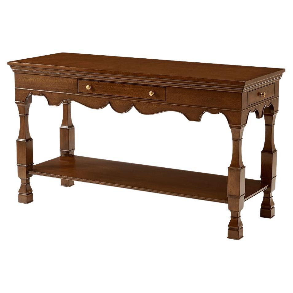 Updated Jacobean Console Table | 1stDibs