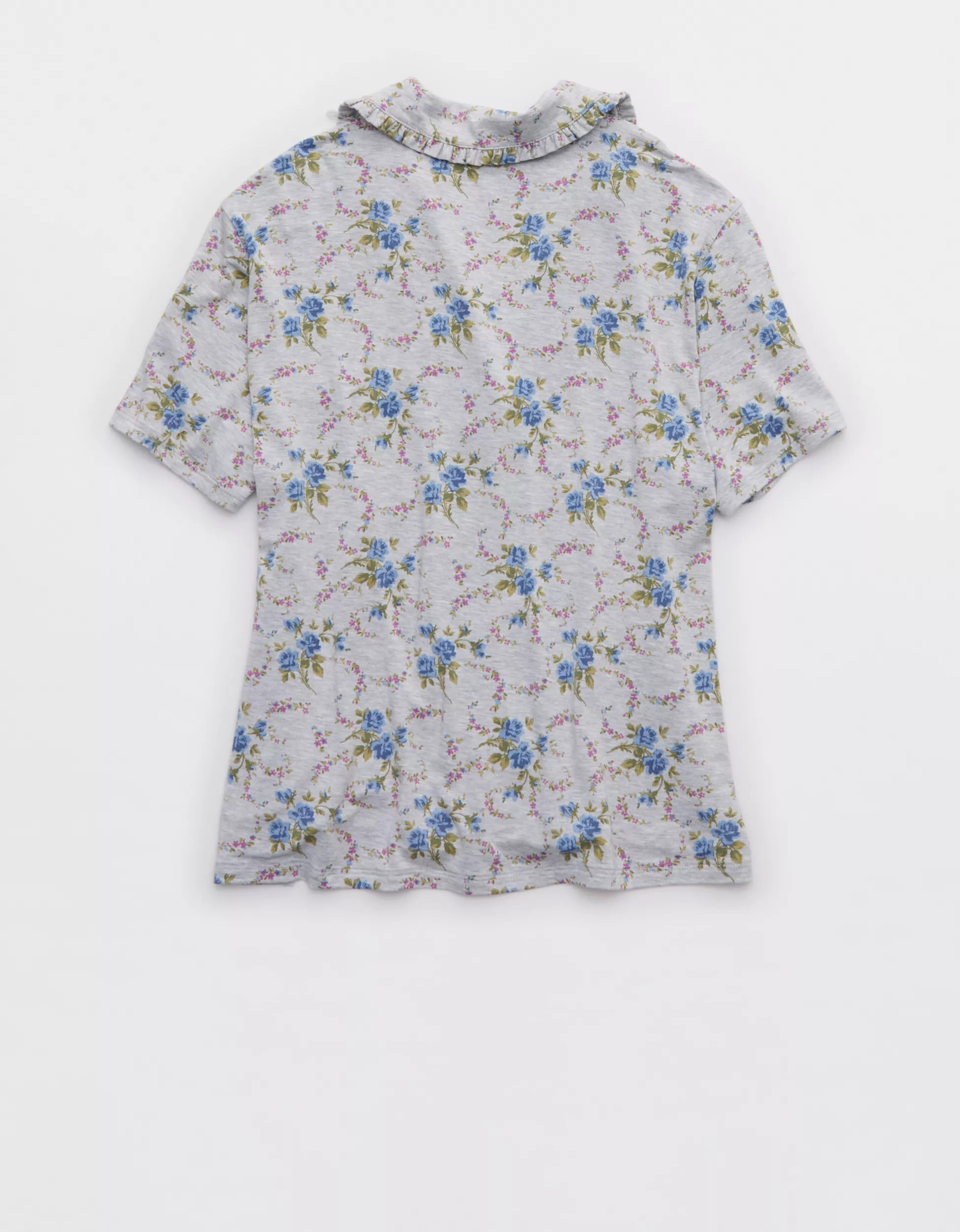 Aerie Real Soft® Ruffle Pajama Shirt | Aerie