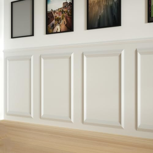 NeatiEase 4 Set Peel and Stick Wall Molding Trim Kit, 16" x24" Premade Wainscoting Panels, Self Adhesive Moulding Panel for Interior Walls Picture Frame | Amazon (US)