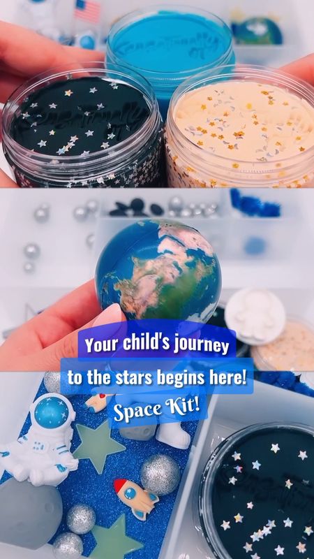 Blast off into adventure with our SPACE KIT: Your child's journey to the stars begins here! This sensory kit is packed with interactive, space themed activities that ignite curiosity and imagination. 🤩⭐️

Filled with tactile materials and engaging exercises, it enhances fine motor skills and cognitive development. 🦄 Perfect for everyone, this SPACE KIT encourages hands on learning through fun, educational play, making the 
wonders of the universe accessible right from your home. 💗💜

 Give your child the gift of exploration and order your SPACE KIT now before it sells out! 🙌🏼✨

#Sensationallyot #ParentingTips #ToddlerIndependence #sensorysandbin #sandbin #sensoryplaybin #littlemermaid #kidsgift #finemotorskills #kidsdevelopment #occupationaltherapy #kidsactivities #finemotoractivity #giftideasforkids