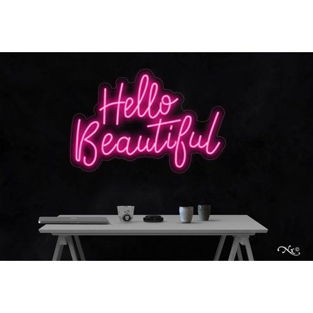 Hello Beautiful-LED Neon Sign Made in USA | Walmart (US)
