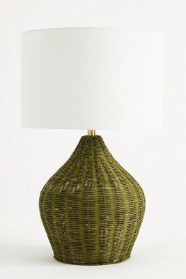 Velles Rattan Accent Table Lamp | Anthropologie (US)