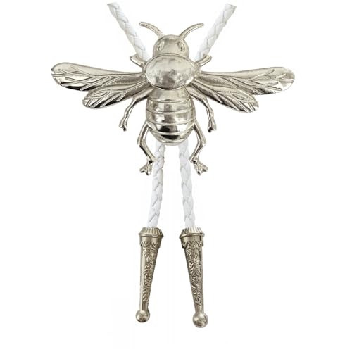 Daisy Del Sol Silver Bolo Tie (White, Bee) | Amazon (US)