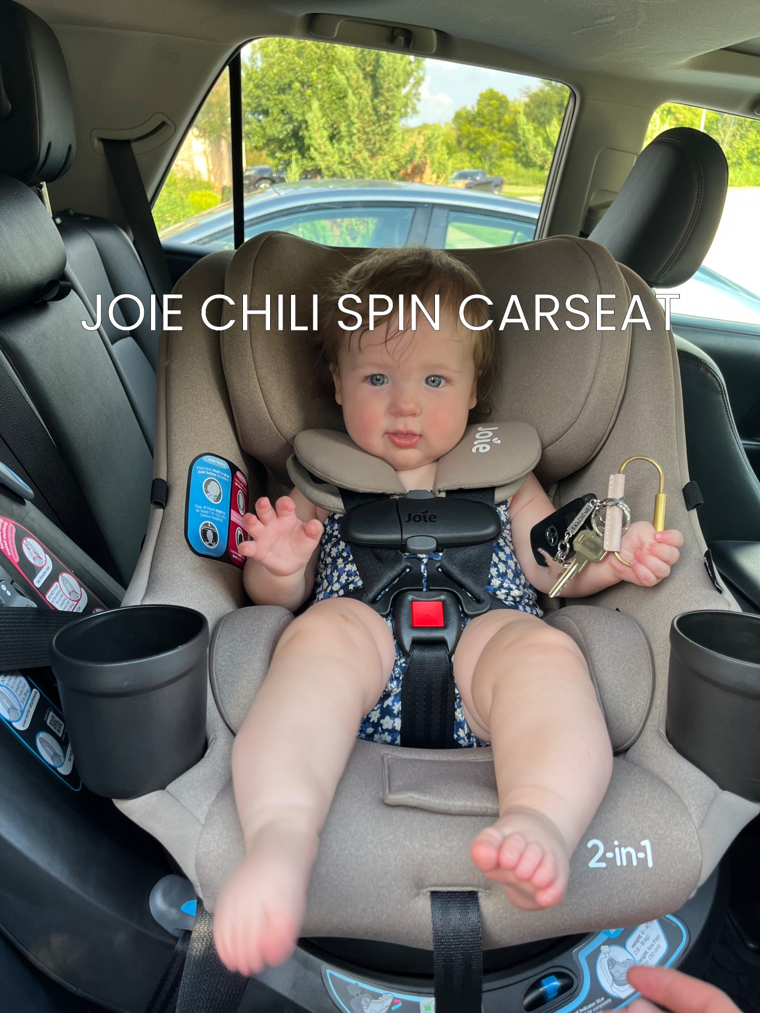 I’ve linked the black version as well as the “saffron” which is their non-spinning car seat! This exact car seat in the color “mocha” is sold only through Babylist :) 