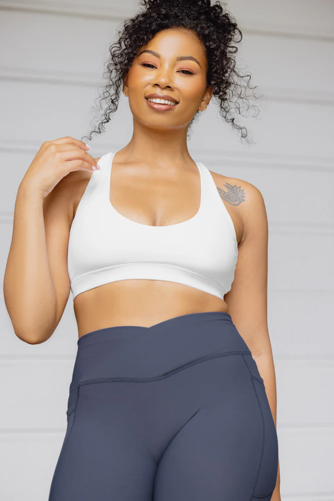 Deep Darling Bra - White | POPFLEX