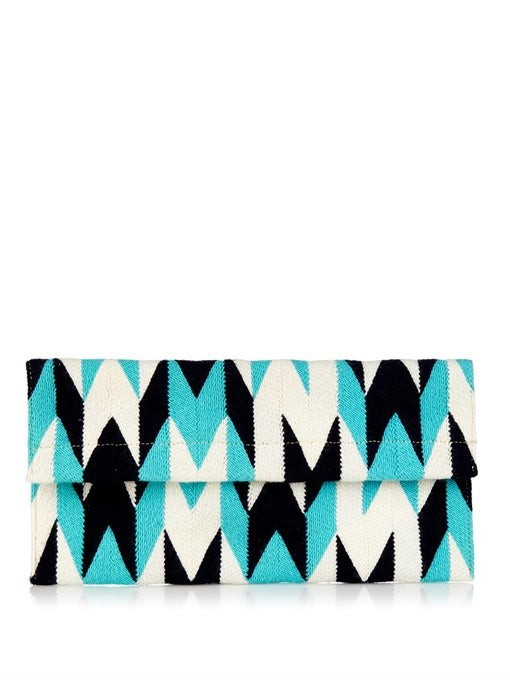 Alma woven-cotton clutch | Matches (UK)