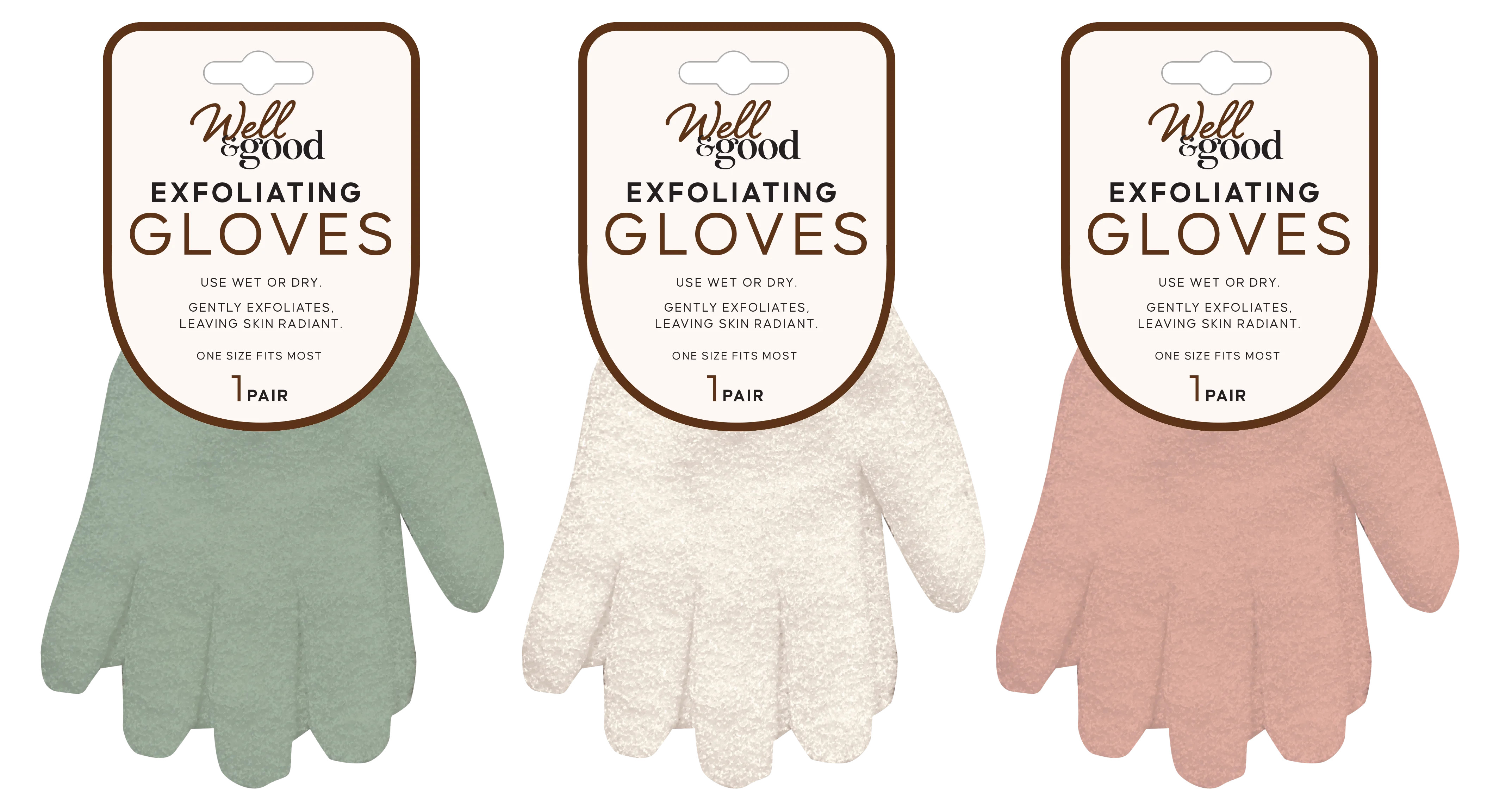 Evri Exfoliating Gloves - Walmart.com | Walmart (US)