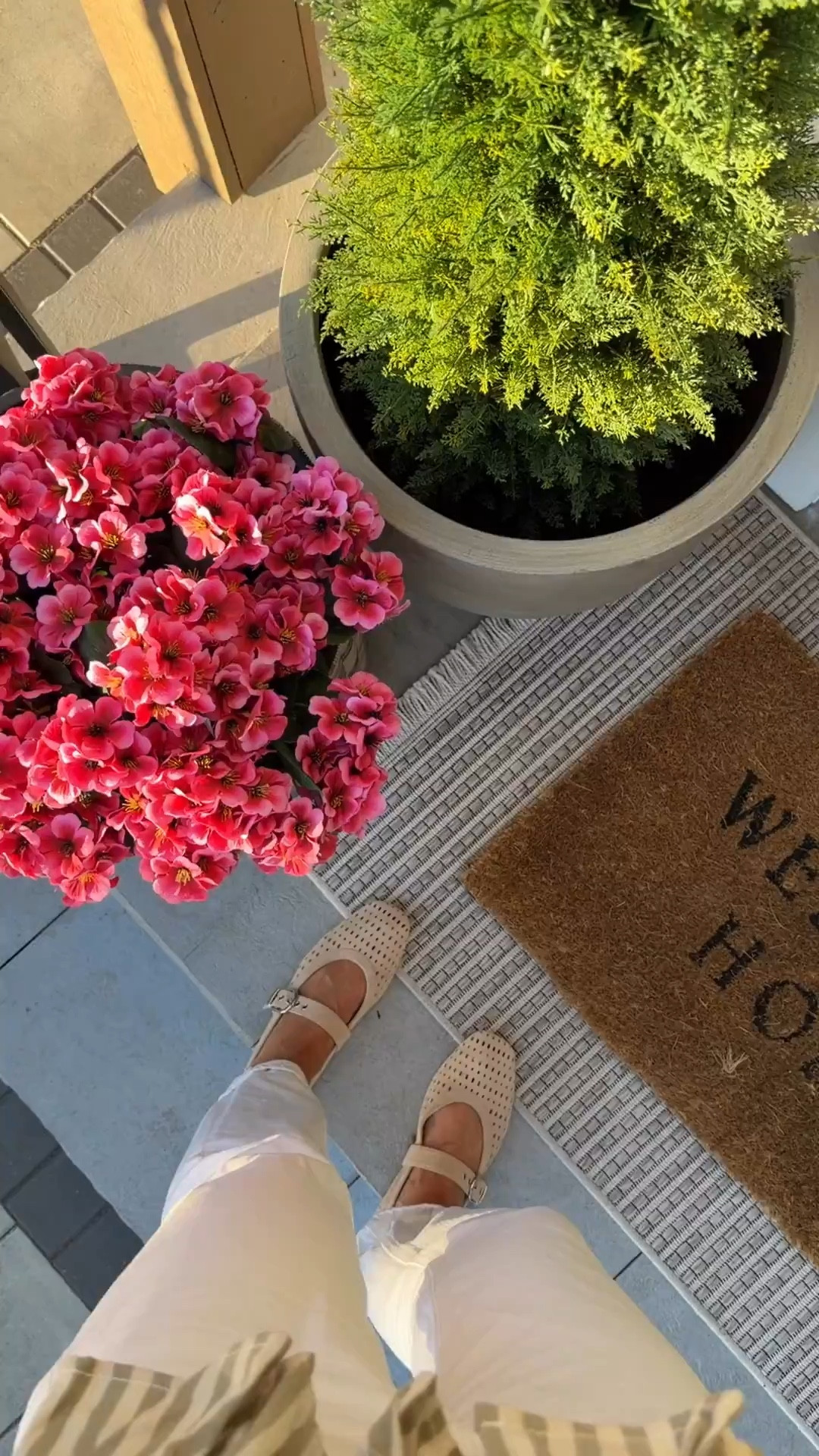 The prettiest pre-potted florals. They come in a ton of colors and are perfect for the season! I love putting these on our front porch because they are maintenance free! And this is one of my favorite affordable rugs from Amazon! 

#LTKHome