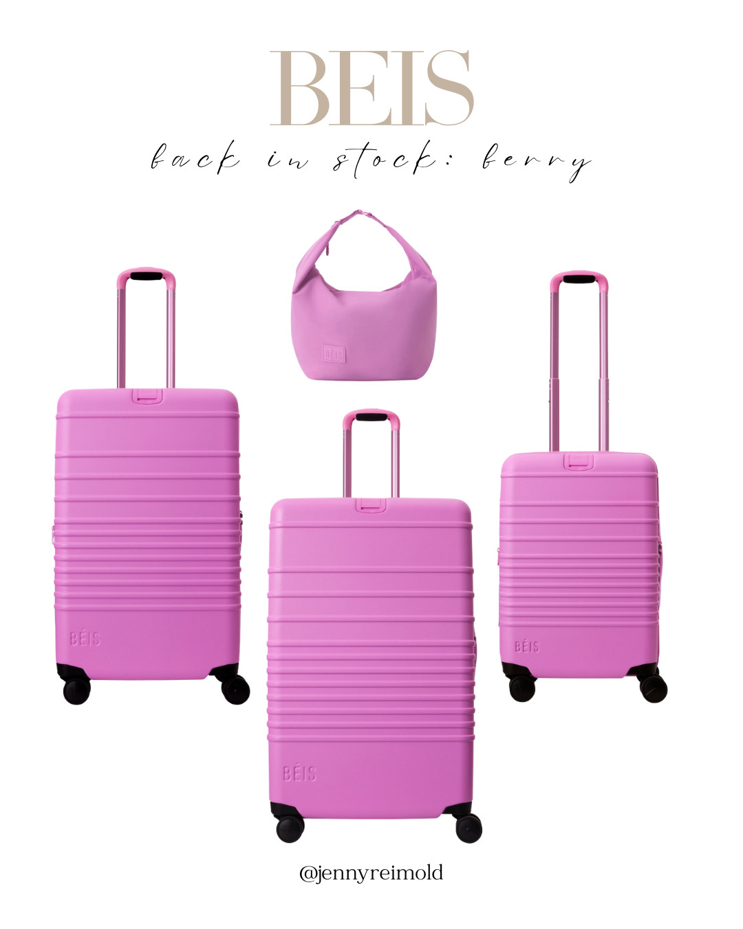 Beis' berry color is back in stock! Such a lovely shade and the perfect gift for any girls this holiday season. 

 #LTKGiftGuide #LTKHoliday #LTKTravel