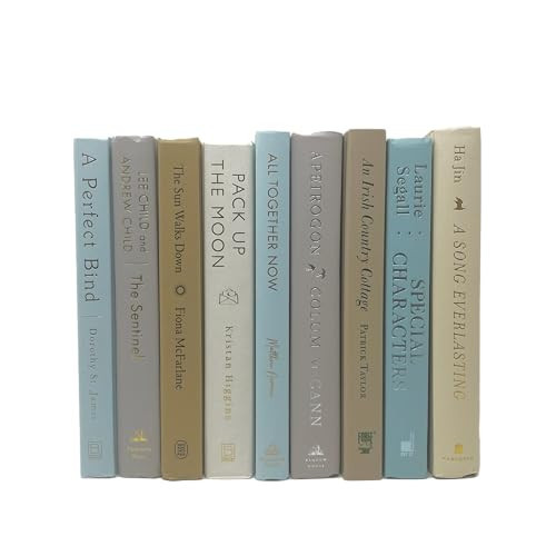 Covogoods Decorative Accent for Home Decor – Real Books by Color® Interior Styling Piece for Bookshelf, Coffee Table, Design Display (Set of 7, Custom 02) | Amazon (US)