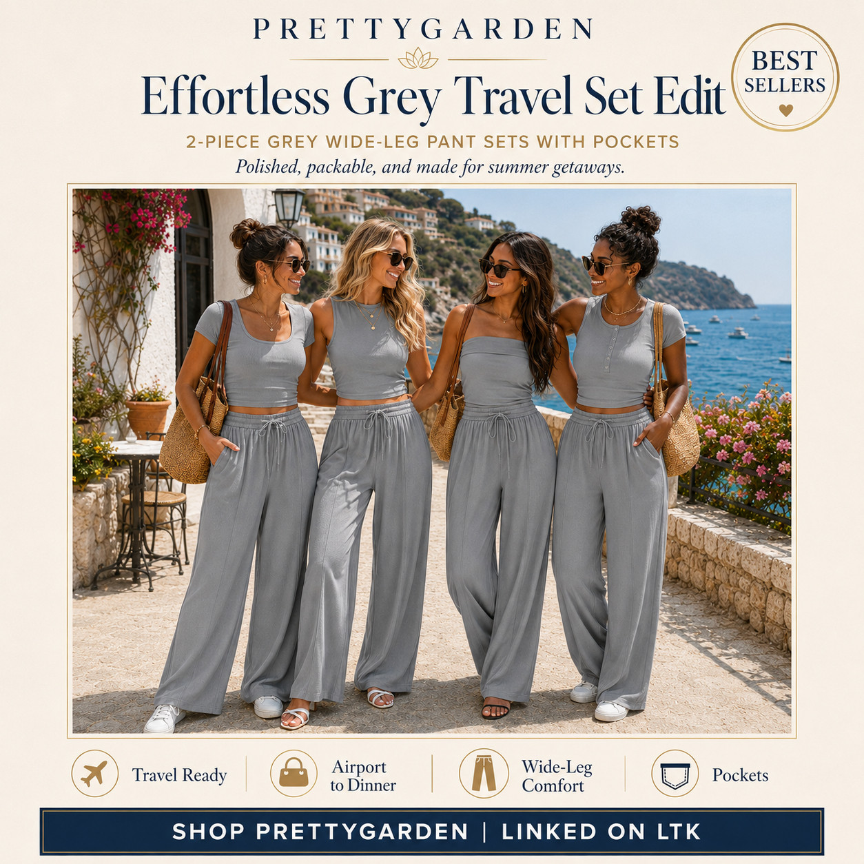PRETTYGARDEN Summer Chic | 2 Piece Grey High-Waisted, Wide Leg Loungewear Pant Sets with Pockets

PRETTYGARDEN grey travel set edit for the easiest polished airport outfit! ☀️  

These 2-piece wide-leg pant sets with pockets are perfect for summer travel, vacation days, resort wear, cruises, weekend getaways, sightseeing, casual dinners, and those warm-weather plans where you want to feel comfortable but still look styled and put together.

The soft grey color makes this matching set feel neutral, elevated, and easy to wear on repeat. 

It’s the kind of outfit you can throw on for an early flight with sneakers and a tote, wear straight to lunch after checking into the hotel, then restyle with sandals, gold jewelry, and sunglasses for an easy airport-to-dinner look. 

The wide-leg pants feel breezy and relaxed, the matching tops keep everything effortless, and the pockets make them practical for travel days, errands, brunch, beach towns, and summer vacation outfits.

📌 SAVE this for the comfy travel outfit that still looks expensive.

↓ Everything is linked!

#LTKActive #LTKSaleAlert #LTKTravel