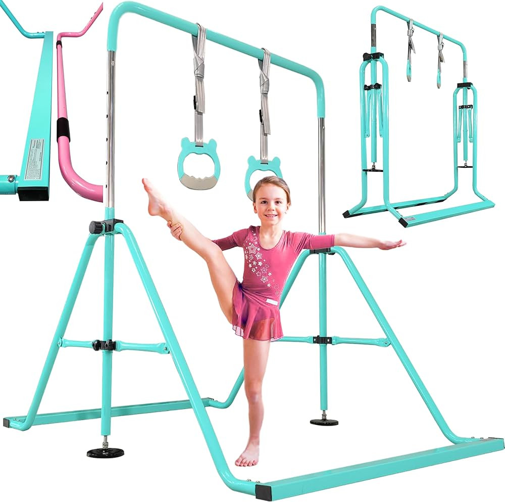 PreGymnastic Updated Folding Gymnastics Kip Bar with Sturdier Base, A Safe Gymnasitc Bar for Kids... | Amazon (US)
