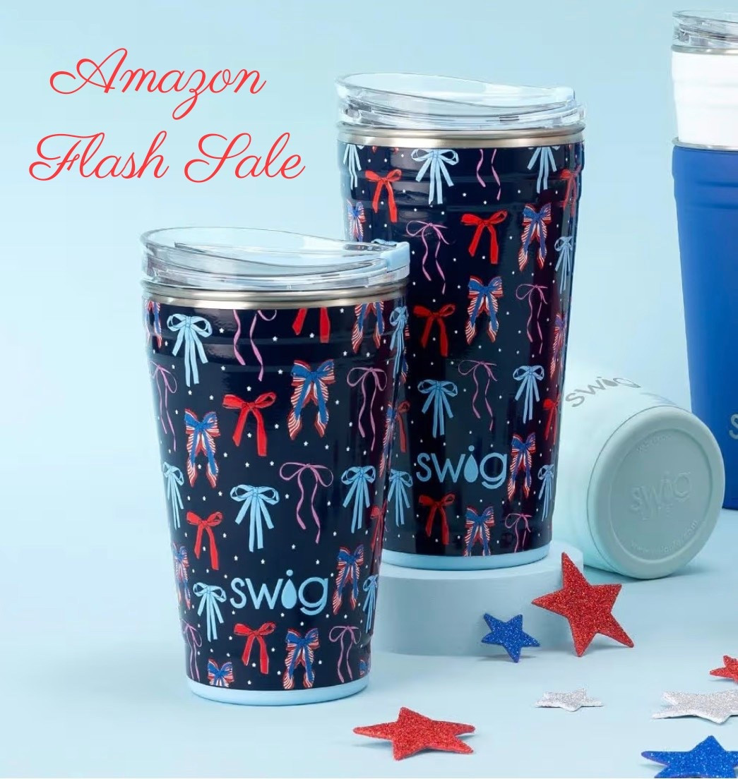 Super rare Amazon Flash Sale on the Miss Independence Swig Stainless Steel Tumbler 🇺🇸 This is THE cutest tumbler, as Swig always has the best prints! Perfect for hot or cold beverages, as it will keep either hot or cold for hours on end and fits so easily in car cup holders. Perfect to celebrate America’s 250th birthday this year! 🎉 

#LTKHome #LTKSeasonal #LTKSaleAlert