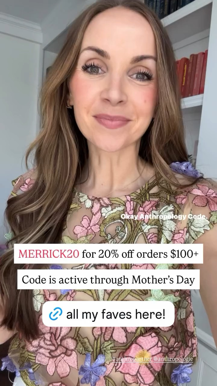 @Anthropologie code
MERRICK20 is live through 5/10

#LTKootd #LTKgrwm #LTKMothersDay