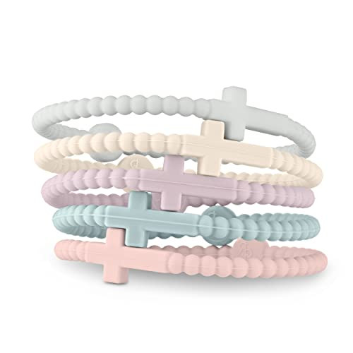 Ryan & Rose Jesus Bracelets - Cross Silicone Bracelet (Dreamy, Medium) | Amazon (US)