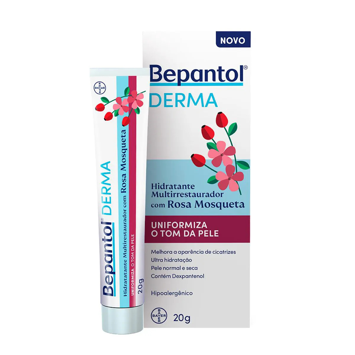 BEPANTOL DERMA HIDRATANTE MULTIRRESTAURADOR COM ROSA MOSQUETA 20G 1199439 | Drogasil | Drogasil BR