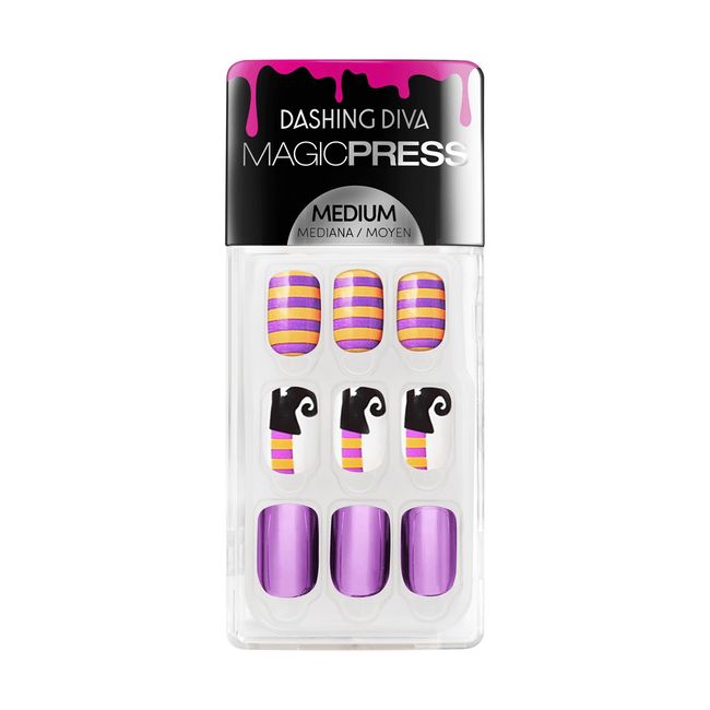 Magic Press on Nails Purple Poison- Medium | Sally Beauty Supply