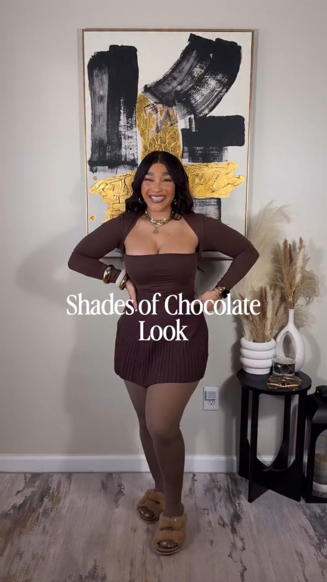Head to toe in chocolate brown! Sis! Fleece leggings are a must this season and they pair so well with skirts and dresses that you can transition from warmer season styles!! *These boots are running low on stock. I am tagging them and similar options for you! 

  #founditonamazon  #winterlooks #casualoutfits #amazonfashion #LTKootd #leathershorts

#suede #pleatedskirt #fleeceleggings #brownboots #december

#LTKootd #LTKHoliday #LTKgrwm