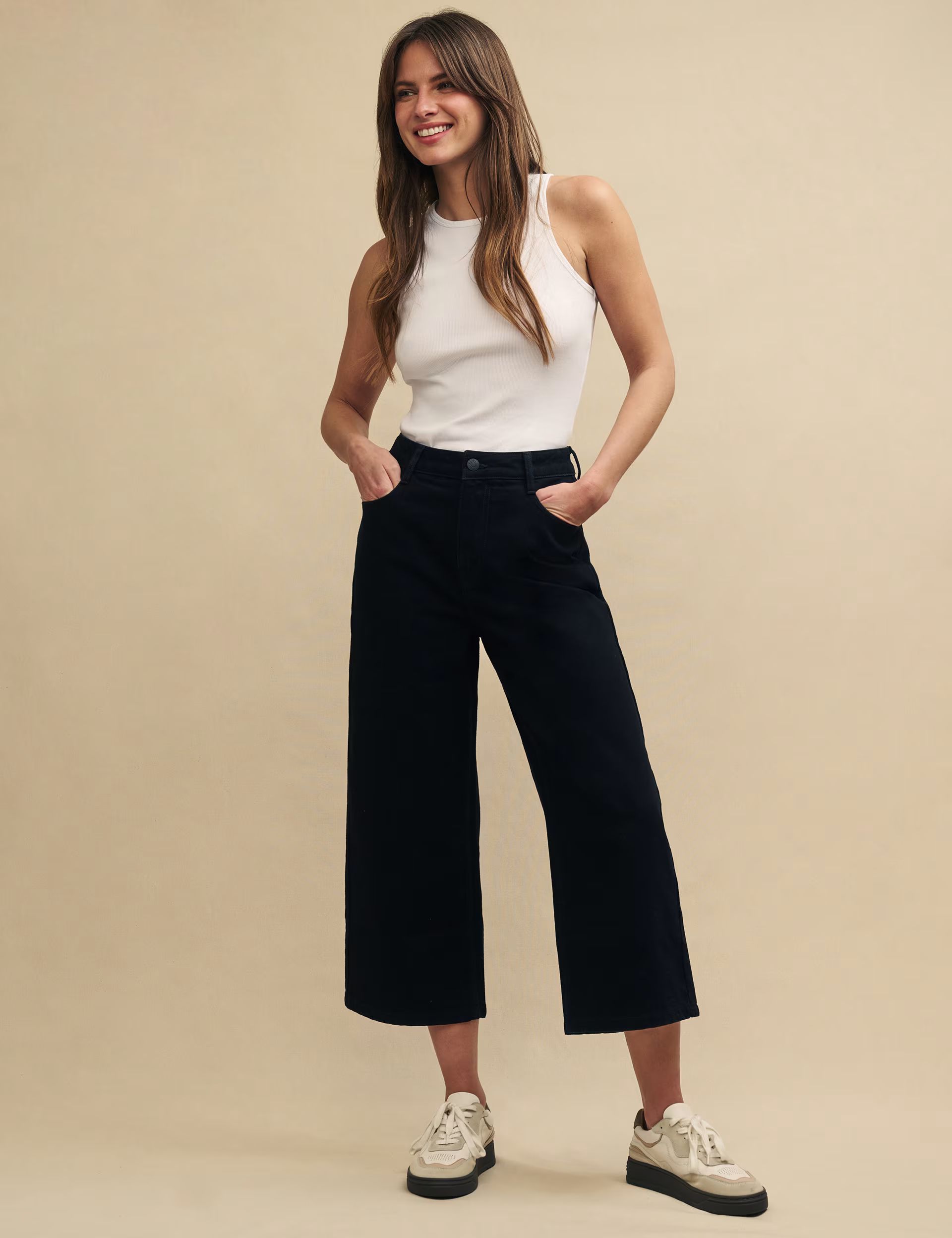 Cropped Wide Leg Jeans | Marks & Spencer (UK)