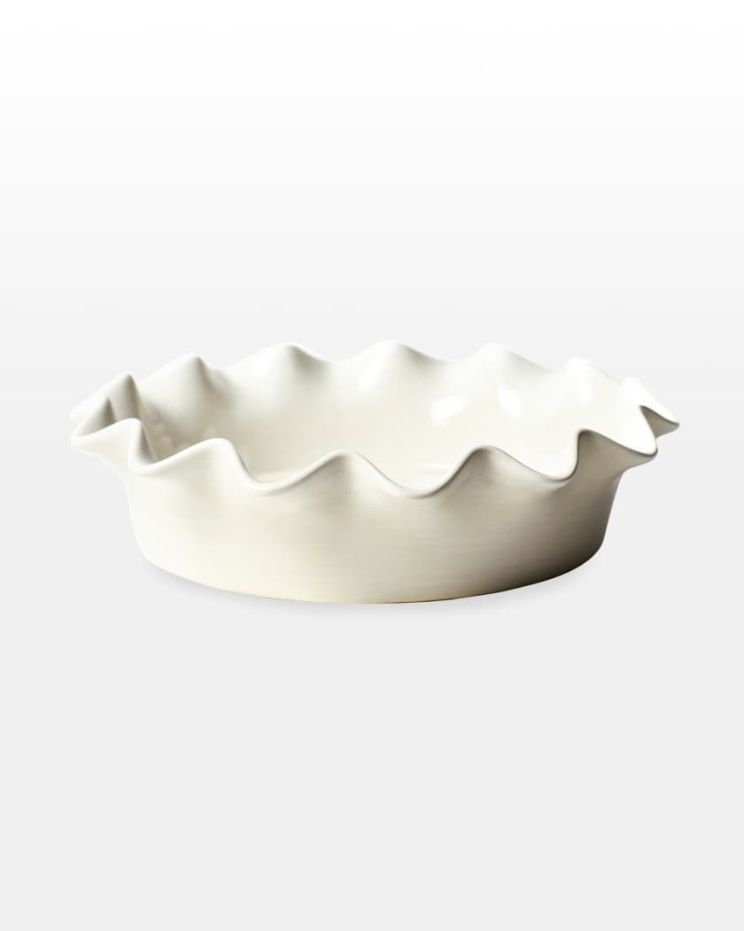 Signature White Ruffle Pie Dish | Neiman Marcus