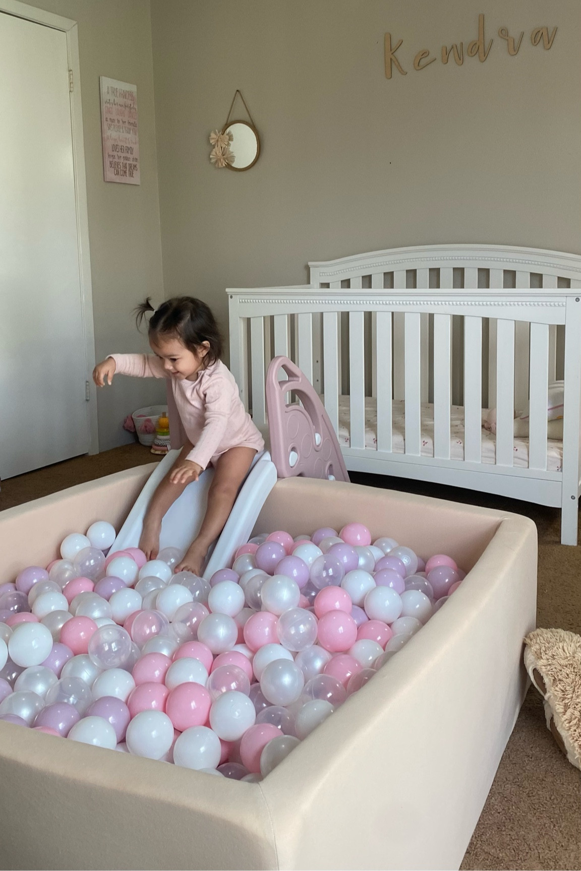 Toddler ball pit & slide🫧🪩🎀 oh how she loves it! The balls are amazing quality, and the pit has a great structure! Definitely on the pricey side but worth every penny!!  And the slideee.. just love it! Great quality and sturdy! Easy to store as well! 

#LTKkids #LTKhome #LTKGiftGuide