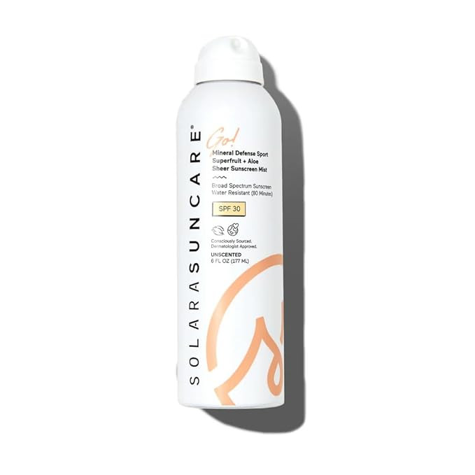 Solara Suncare - Go! Mineral Defense SPORT Superfruit Sheer Sunscreen Mist, SPF 30 | EWG Verified... | Amazon (US)