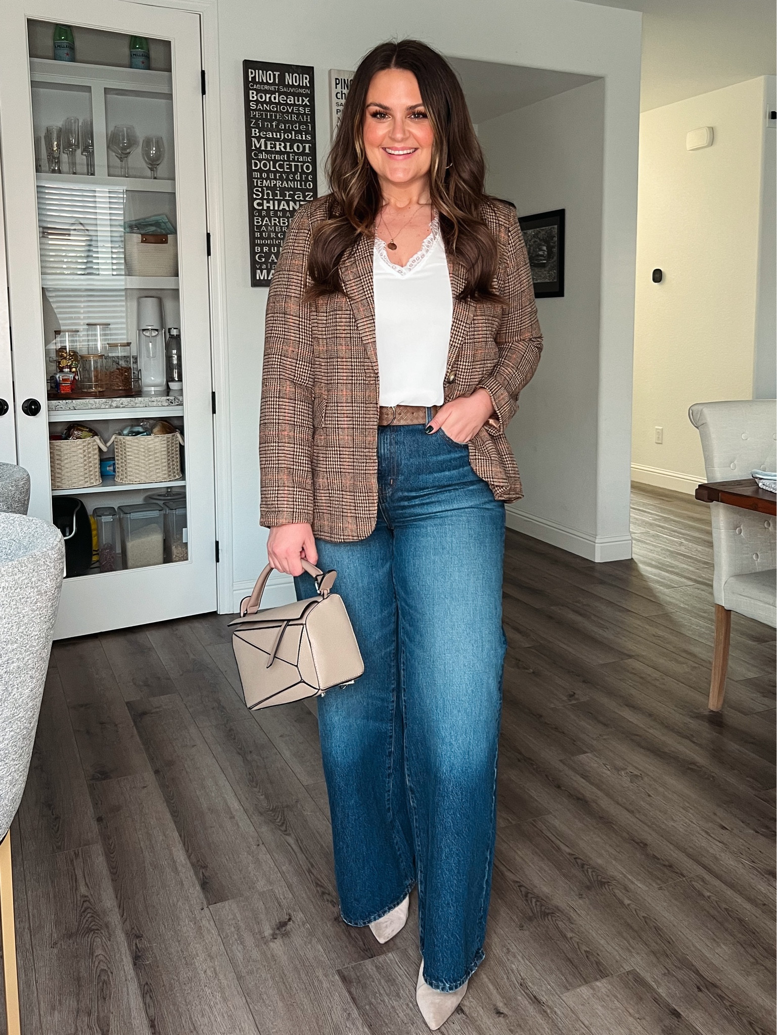 Midsize winter ootd, wide leg jeans, blazer, boots, casual friday workwear 

Blazer, X-Large
Tank, large
Jeans, 31

#LTKmidsize #LTKstyletip