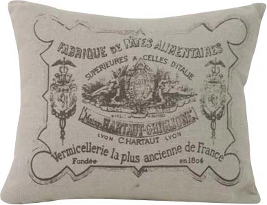 Stamp Linen Square Throw Pillow | Wayfair North America