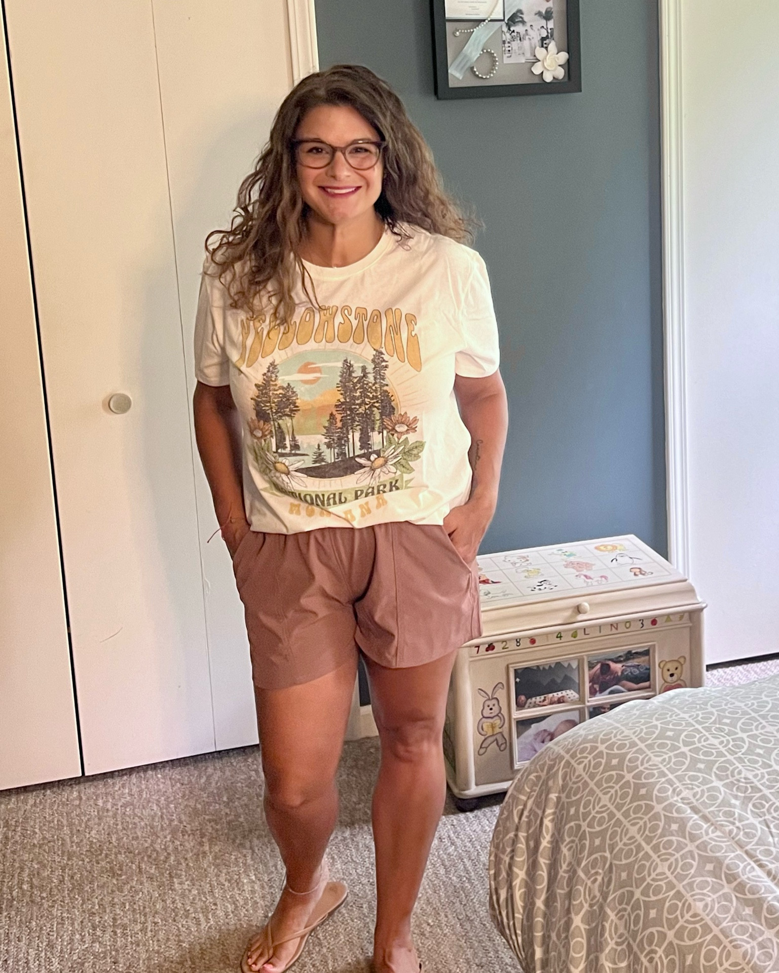 Thanks to Walmart for sponsoring this post! ✨ Comfy everyday outfit. I love a good oversized graphic tee and athletic shorts. I’m wear a size large in both. #walmartfashion #walmartpartner @walmartfashion

#LTKshoecrush #LTKfindsunder50 #LTKActive